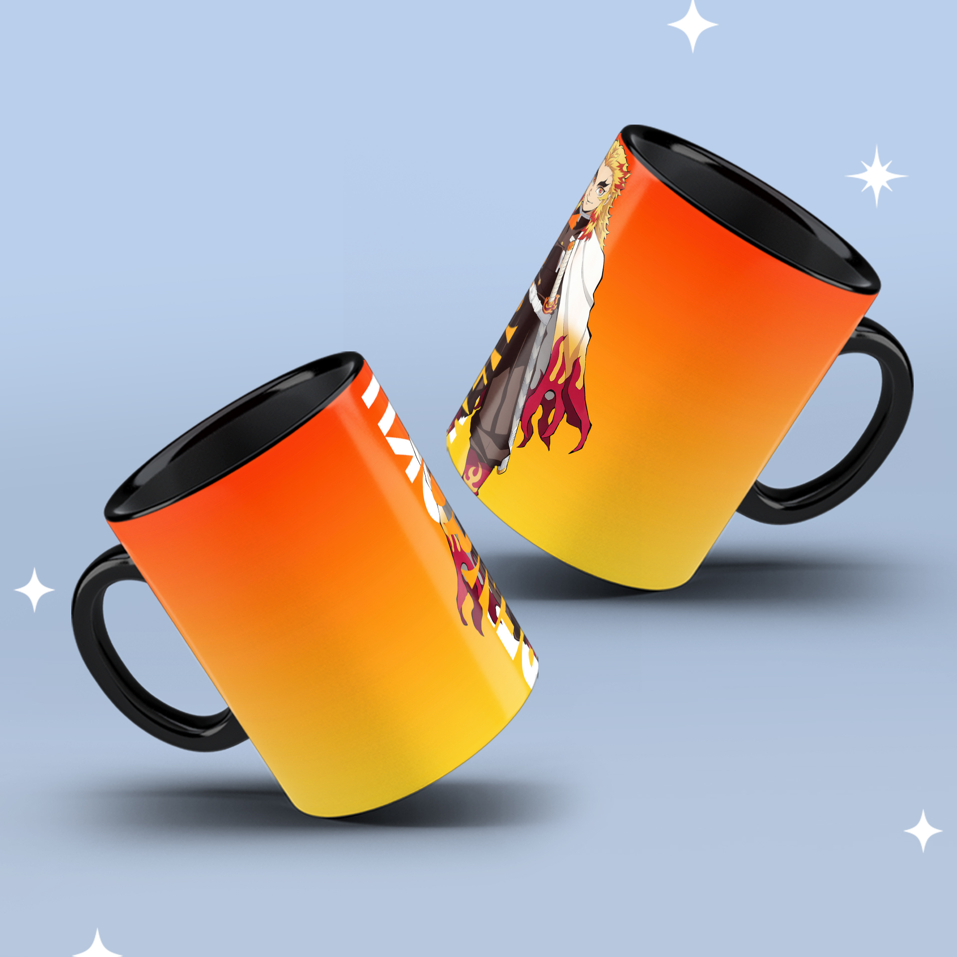 caneca Demon slayer Hashira Kyōjurō Rengoku - Imagem 2